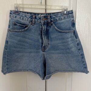 Billabong High-Rise Light Blue Denim Jean Shorts
